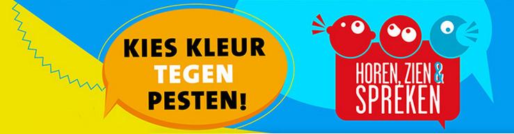 Vlaamse week tegen Pesten (9-13 februari) Pesten op school: horen, zien en doen! Jaarlijks organiseert het Vlaams Netwerk Kies kleur tegen Pesten net voor de krokusvakantie een week tegen pesten.