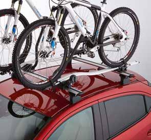trekhaak Een elegante en compacte fietsendrager > Fietsendrager voor dakdrager Neem uw fiets overal mee naar toe
