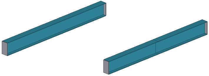 1.30 Onderdelen splitsen, combineren en koppelen U kunt onderdelen splitsen, combineren en koppelen in Tekla Structures. Splitsen Om een onderdeel te splitsen: 1.