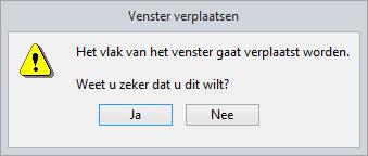 Het venstervlak in een bovenaanzicht verplaatsen Om het venstervlak in een bovenaanzicht te verplaatsen: 1. Selecteer het venster, er verschijnt nu een rood kader aan de rand van het venster.