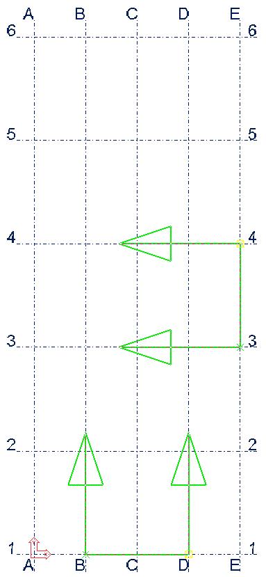 De kijkrichting van alle as aanzichten die nu zijn gemaakt is in de -x, +y, en +z richting: Zie ook Dit betekent dat de twee aanzichten AS 6 en AS A niet het model in kijken maar eigenlijk