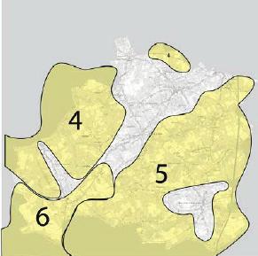 Deelgebied 2 is het bebouwd gebied van de kern Denderhoutem. Deelgebied 3 omvat de kern van Heldergem.