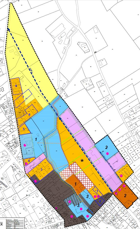 4.7.3. Bestemmingszones 4.7.3.1. DeelRUP Dentergem centrum LEGENDE zie volgende pagina.