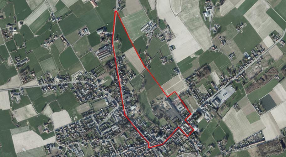 4.2. Afbakening Plangebied 4.2.1. DeelRUP Dentergem centrum Het plangebied omvat een deel van de dorpskom van Dentergem.