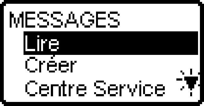 MESSAGES LIRE / CREER / CENTRE SERVICE INFOS LOCALES? CONFIGURER?