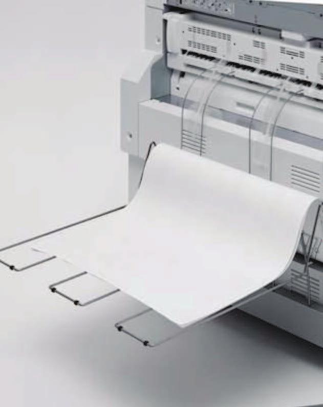 Opties Multistacker Dubbele stacker Scannerscheidingseenheid Online zig-zag vouw & venstervouw module* Origineelhanger *Neem contact op met uw