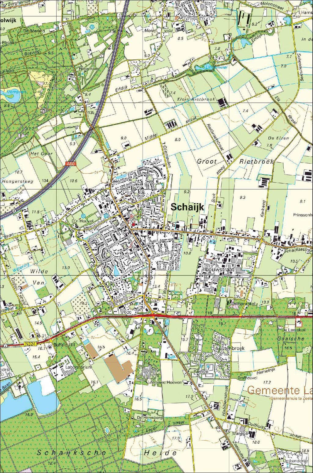 Bijlage 1 Topografische ligging van de locatie Schaal