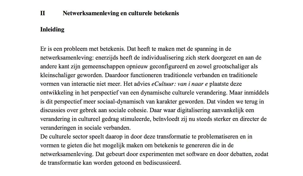 2010: Netwerken van Betekenis 1.