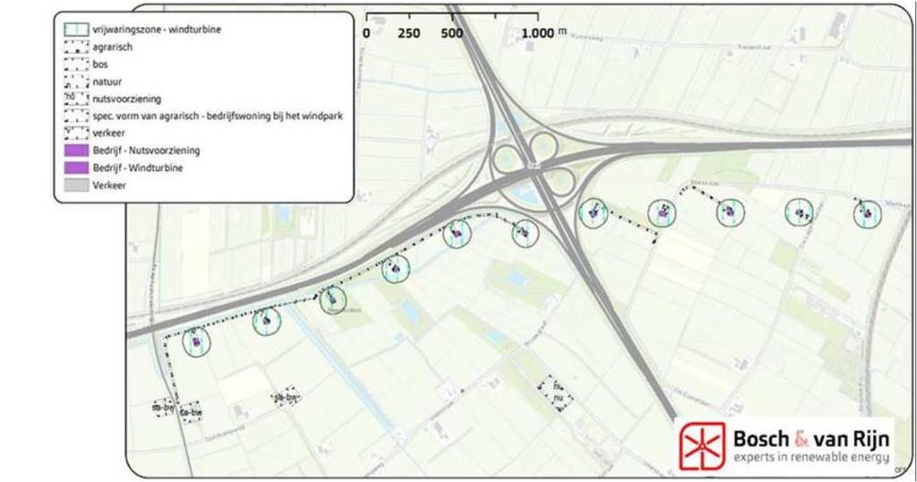 1 Inleiding Adviesbureau Bosch & Van Rijn is betrokken bij de realisatie van een windmolenopstelling langs de A15 bij knooppunt Deil.