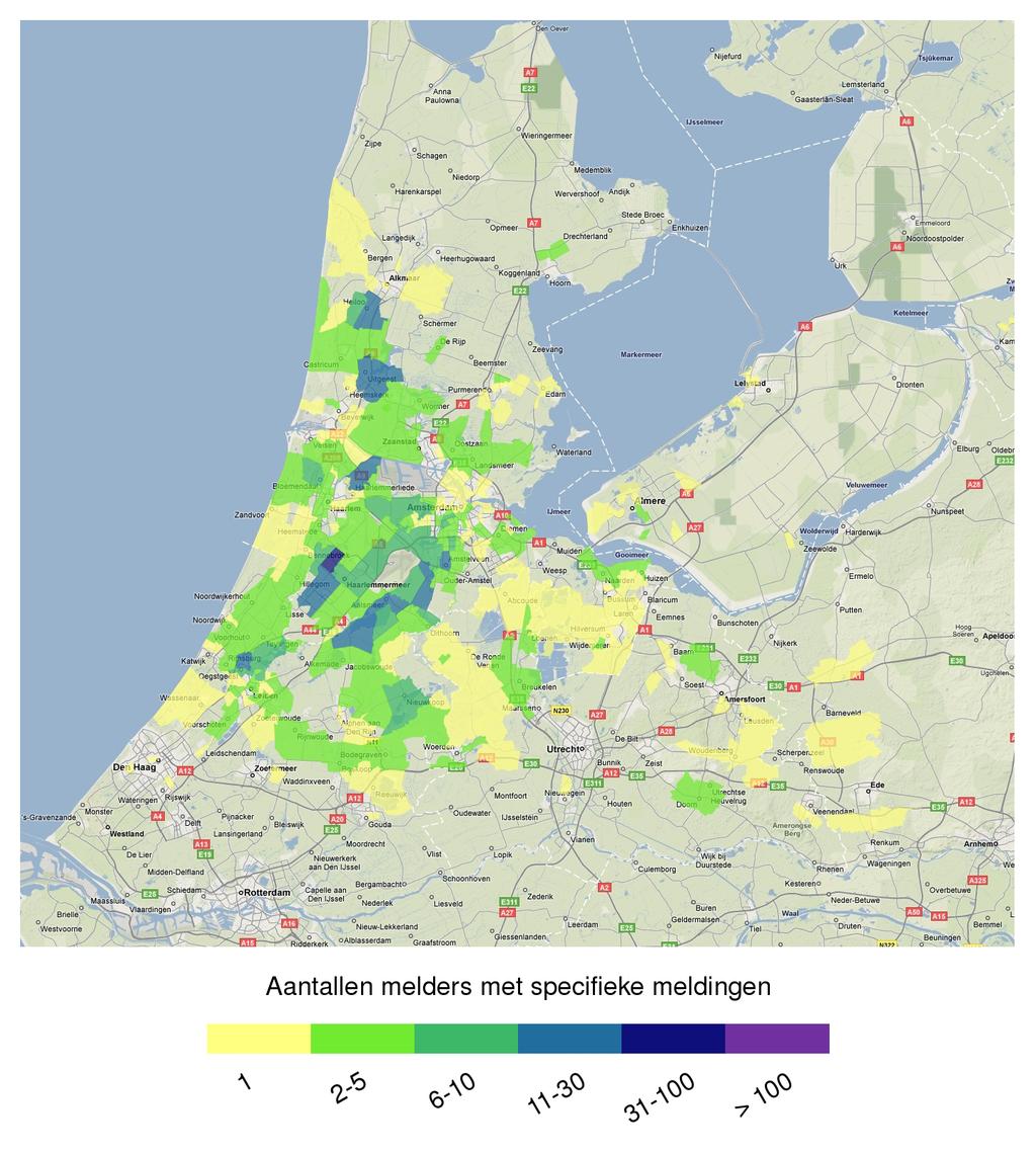 Postbus 7501 Hindergebieden in kaart derde