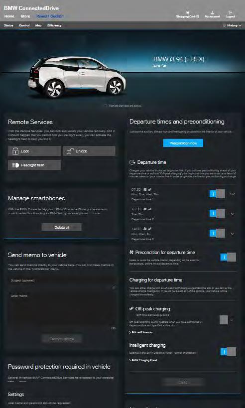 BMW CONNECTED DRIVE PORTAL. LAADMODUS VAN HET VOERTUIG INSTELLEN. 4.