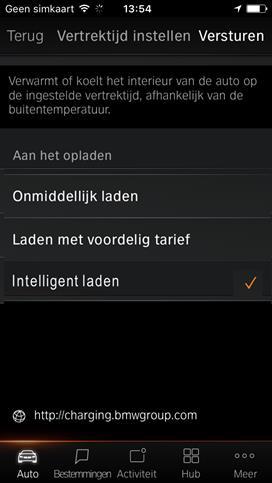 BMW CONNECTED APP. LAADMODUS VAN HET VOERTUIG INSTELLEN. 4.
