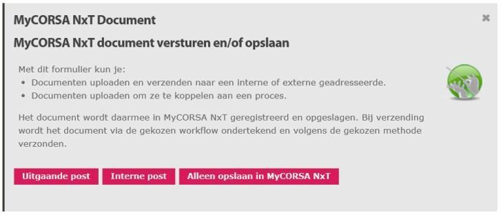 1.5 Onderdelen Corsa Voor accreditatie maak je gebruik van een aantal onderdelen van Corsa, zoals MyCorsa NxT, MyCorsa NxT Document en MyCorsa NxT Todo.