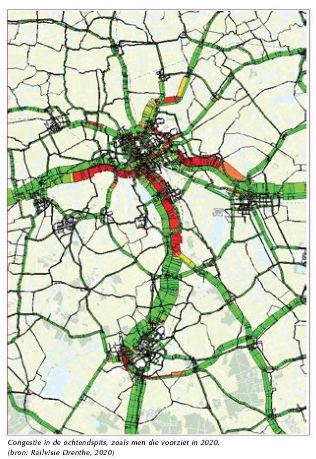 EEN TRANSFERIUM BIJ DE PUNT - VOORGESCHIEDENIS De laatste jaren zijn er met enige regelmaat files richting Groningen en men denkt dat deze met de verwachte groei van het verkeer in de toekomst zullen