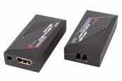 Opticis extenders HDMI Extender set two fiber Verlengt een HDMI signaal tot 300 meter bij een resolutie van maximaal 1920 x 1200 @ 60 Hz met twee LC multi-mode fiberkabels.