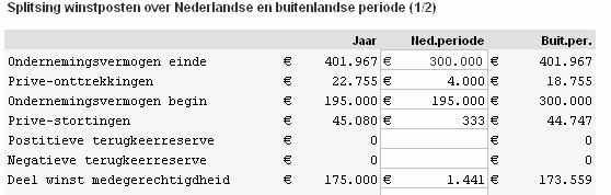 Buitenlandse belastingplicht M-biljet ondernemer Dit invulscherm is bedoeld om de jaartotalen van ondernemersaangiften op M-biljetten te verdelen over de Nederlandse en buitenlandse periode.