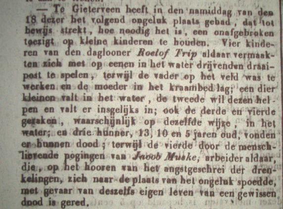te Wildervank 9-10-1806 en afkomstig uit Stadskanaal, zoon van Meertens Geerts en Lammechien Jakobs.