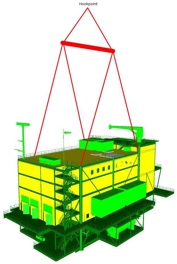 Standard 700 MW AC Offshore Substation Basic Design Report 28 of 48 7.2.16 Transportation It is assumed that the platform topside will be transported on a large cargo barge L > 76 m and B > 23 m.