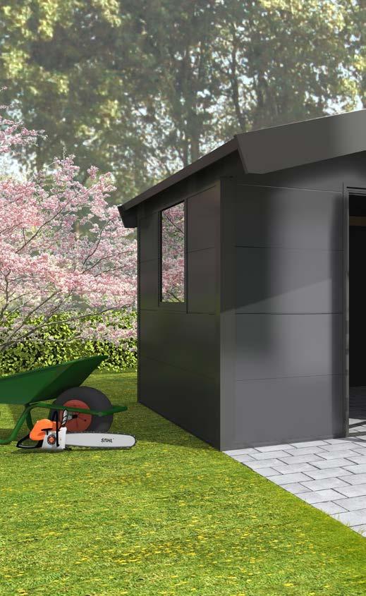 Outdoor Cabin met zadeldak t/m 500 cm diep AFMETING (BREEDTE X DIEPTE) PRIJS (INCL.