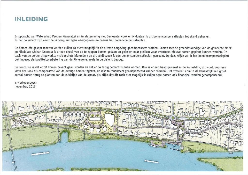 NLEP G In opdracht van Waterschap Peel en Maasvallei en in afstemming met Gemeente Mook en Middelaar is dit bomencompensatieplan tot stand gekomen.