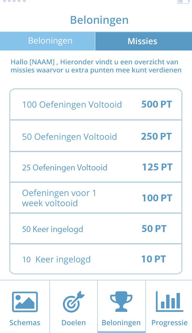 Ook zijn er schermen hetzelfde gebleven omdat deze als positief werden ervaren door de testpersonen.