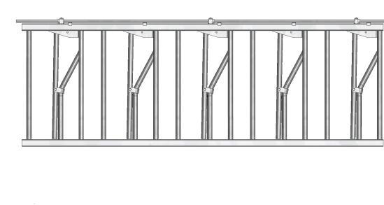 60x60x3 Spijlmaat 1¼ Model 1526VZW Geschikt voor grootvee vanaf 18 maanden Eetopening: 20 cm per dier Hoogte voerhek: 107 cm Standbreedte: 65 cm per dier Hoogte muur gemeten vanaf rooster: 50 cm