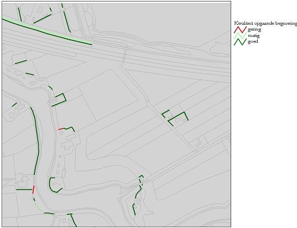 3.5.3 Abcoude Figuur 17 vat de beheerstoestand van kleine landschapselementen in proefgebied Abcoude samen. Figuur 18 geeft een kaartbeeld van de lijnvormige opgaande begroeiingen.