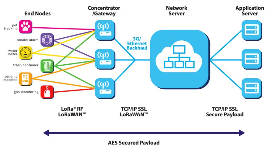 Typical LoRaWAN