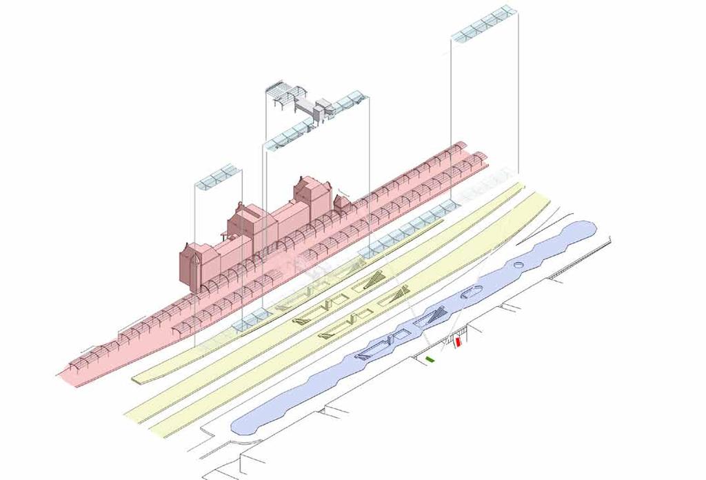 Wordt verwijderd vanwege inkorten perron Wordt tijdelijk verwijderd vanwege bouw passage Kan blijven staan Moet worden verplaatst vanwege bocht perron Kan blijven staan Om technische redenen moeten