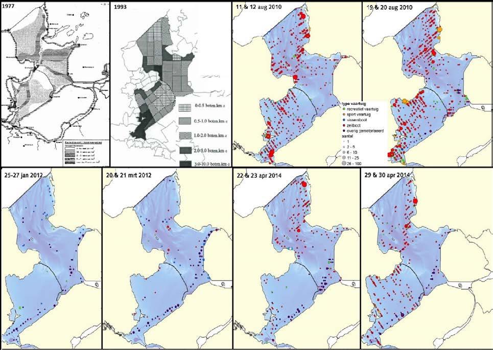 26897-1-MSCN-rev.8 19 In de onderzoeken [4], [5] en [6] is het aantal recreatievaartuigen geteld op verschillende dagen tijdens vaartuigtellingen en vogeltellingen boven het IJsselmeer.