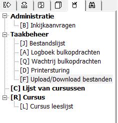 Om een lijst naar je eigen computer te kopiëren, selecteer je de juiste lijst en klik je hierop met de rechtermuisknop.