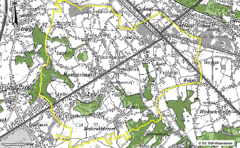 Ontwerp Milieubeleidsplan Kampenhout 2005-2009 165 1 1 1 2 2 2 2 Afbeelding 5.