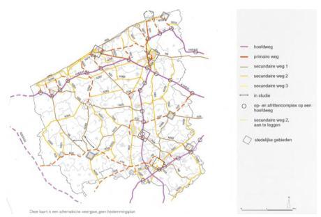 2.4.2 Provinciaal Ruimtelijk Structuurplan West-Vlaanderen (2002) De bundel autosnelweg A11/N49 (mogelijk aangevuld met de oostelijke spoorontsluiting Zeebrugge en/of een binnenvaartontsluiting