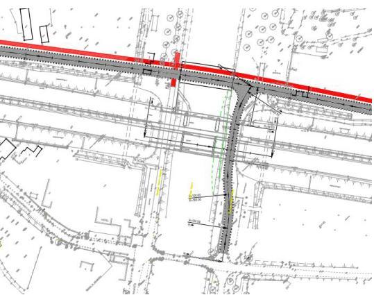 Er worden in dit wegsegment geen aansluitingspunten voorzien op de N49, wat betekent dat Lapscheure en Hoeke voor hun ontsluiting naar het hoofdwegennet (N49) aangewezen zijn op de