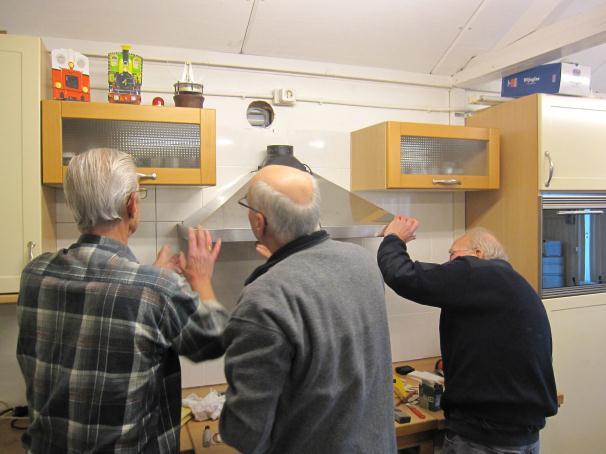 Opstallen: Keuken: De nieuwe keuken is al enige tijd