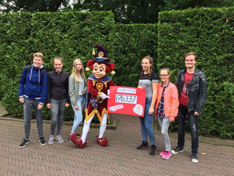 2.2.4 Het hart op de goede plek Leerlingen van de Schans hebben voor de zomer vakantie een grote zomermarkt gehouden en een sponsorloop georganiseerd.