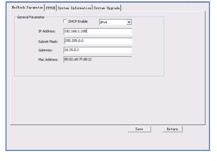 Of u selecteert een IP-adres en klikt vervolgens op Inloggen om naar de inloginterface te gaan. Zie Afbeelding 3-3.