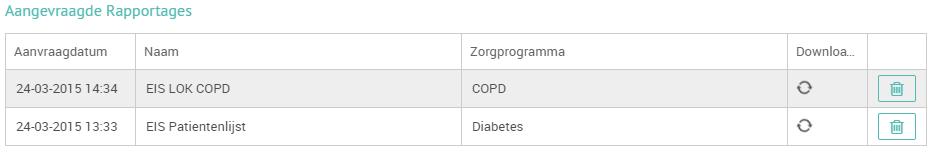 U kunt tussendoor gewoon verder werken in het KIS; u hoeft niet op de rapportagepagina te blijven. 8. Door opnieuw op Rapportages te klikken ververst u de pagina.