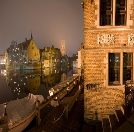 Brugge als locatie voor uw evenement Een sprookjesstad, bekend om kant en chocolade... romantische kanalen met legendarische zwanen.