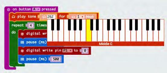 Kijk! Een piano als je op Middle C klikt: Zo maak je in no time je eigen muziek.