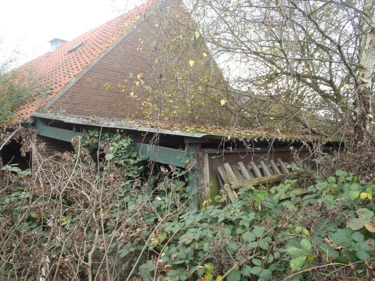 golfplaten op de daken van de aanbouwen Hoeveelheid 55 m² Materiaal type