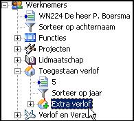 Sla de gegevens op en het aantal dagen en uren van het verzuim wordt berekend. De kosten worden ook berekend omdat voor de werknemer een salaris record ingevoerd is. 2.