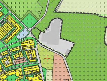 Afbeelding 5.1: bestemmingsplan Westerbork De afstand tussen de grens van het bestemmingsplan MFA Westerbork en de bouwvlakken bedraagt tenminste 30 meter.