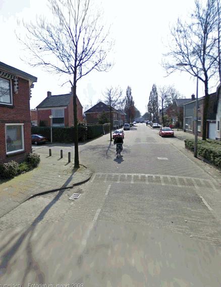ontvlochten fietsroute (fietsstraat) in Enschede-Noord als schakel tussen de G.J. van Heekstraat en de Hengelosestraat.