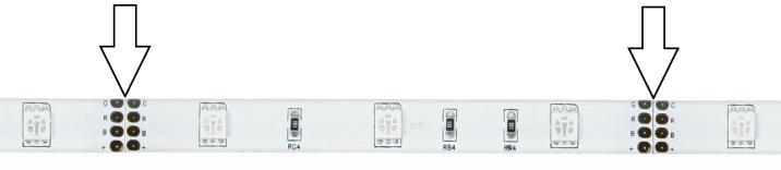 LEDS15RGB/LEDS18RGB/LEDS19RGB A B 1 2 3 power input to LED strip IR LED