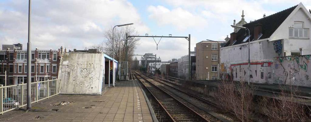 Ongebruikt spoorwegtracee Oude entree voormalig station Bergweg Het Eudokiaplein kent één ongebruikte pleinwand die zich uitstekend zou lenen voor hoogwaardige horecahorecagelegenheid.