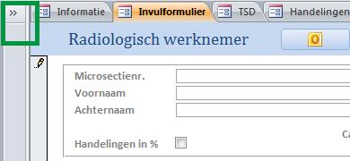 5.2 Methode 2 (vooral wanneer het veel werknemers betreft) 1) Open de tabellen door op de