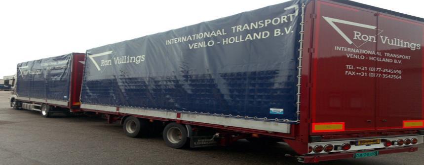 - Een vrachtauto met aanhangwagen mag 18,75 meter lang zijn.