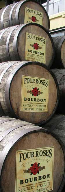 De beroemdste bourbon van Kentucky De Amerikaanse bourbon Four Roses wordt gemaakt