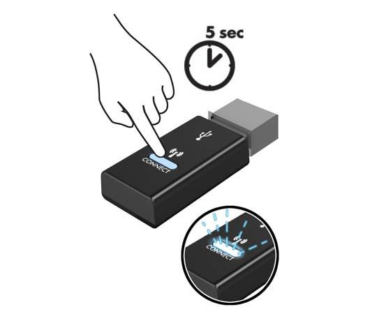 Als de muis en het toetsenbord nog steeds niet zijn gesynchroniseerd, volg dan deze procedure om beide